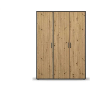 Drehtürenschrank  Yarm ¦ grau ¦ Maße (cm): B: 140 H: 194