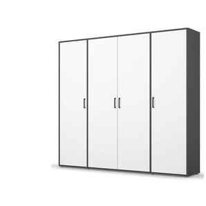Drehtürenschrank  Yarm ¦ grau ¦ Maße (cm): B: 187 H: 194