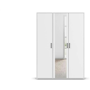 Drehtürenschrank  Yarm ¦ weiß ¦ Maße (cm): B: 140 H: 194