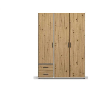 Drehtürenschrank  Yarm ¦ weiß ¦ Maße (cm): B: 140 H: 194