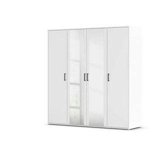 Drehtürenschrank Yarm ¦ weiß ¦ Maße (cm): B: 187 H: 194