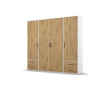 Drehtürenschrank  Yarm ¦ weiß ¦ Maße (cm): B: 187 H: 194