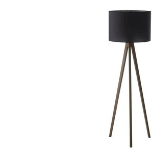 Dreibein-Stehleuchte - holzfarben - Materialmix - 145 cm - 50.0 | Möbel Kraft