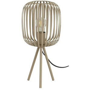 Dreibein-Tischleuchte - beige - Materialmix - 43,5 cm - 20.0 | Möbel Kraft