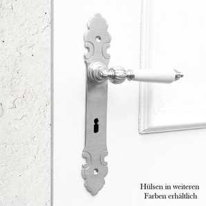 Drückergarnitur mit Langschildern für Zimmertüren | BB72 | Nickel matt