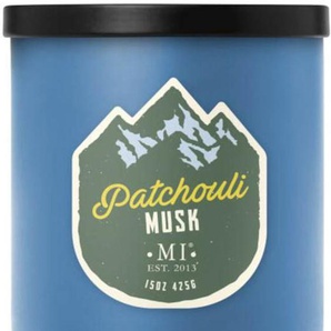 Duftkerze COLONIAL CANDLE Patchouli Musk Kerzen Gr. Ø/H: 10,16 cm x 10,8 cm, blau Kerzen Höhe ca. 10,8 cm