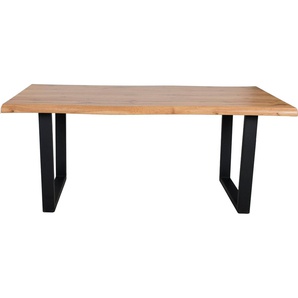 Duo Collection Baumkantentisch Tisch Thea, Massives Kufengestell aus Metall, Belastbarkeit bis 100 kg