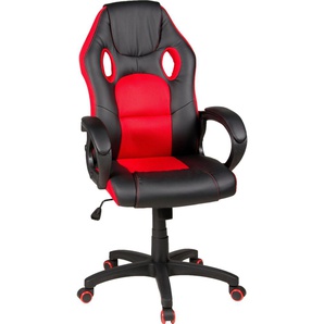 Gaming-Stuhl DUO COLLECTION Riley Stühle schwarz (schwarz, rot) Gamingstühle