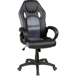 Gaming-Stuhl DUO COLLECTION Riley Stühle schwarz (schwarz, grau) Gamingstühle