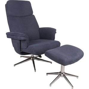 Duo Collection TV-Sessel Sudbury, mit Hocker und Relaxfunktion, 360 Grad drehbar