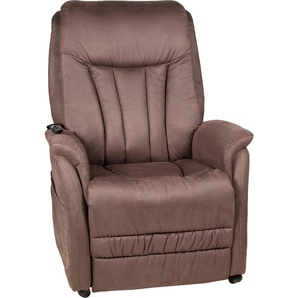 TV-Sessel DUO COLLECTION Siena Sessel Gr. Luxus-Microfaser, B/H/T: 77 cm x 110 cm x 88 cm, braun Fernsehsessel und TV-Sessel Sessel mit Aufstehhilfe