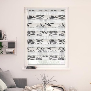 Duo Rollo Klemmfix, ohne Bohren, blickdicht, Black Watercolor Branches