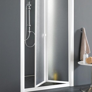 Dusch-Falttür FORTE Domino Duschtüren Gr. B/H: 88 cm x 185 cm, beidseitig montierbar, ohne Antikalk-Versiegelung, weiß Duschen