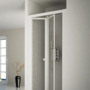 Dusch-Falttür FORTE Domino Duschtüren Gr. B/H: 95 cm x 185 cm, beidseitig montierbar, ohne Antikalk-Versiegelung, weiß Duschen