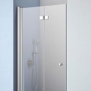 Dusch-Falttür MAW BY GEO A-N400 Duschtüren Gr. B/H: 100 cm x 202,2 cm, nur links montierbar, ohne Antikalk-Versiegelung, silberfarben Duschen