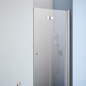 Dusch-Falttür MAW BY GEO A-N400 Duschtüren Gr. B/H: 100 cm x 202,2 cm, nur rechts montierbar, mit Antikalk-Versiegelung, silberfarben Duschen BxH: 100 x 202,2 cm