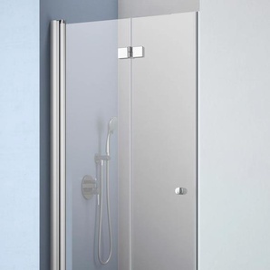Dusch-Falttür MAW BY GEO A-N400 Duschtüren Gr. B/H: 90 cm x 202,2 cm, nur links montierbar, mit Antikalk-Versiegelung, silberfarben Duschen