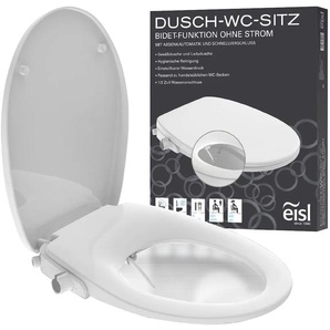 Dusch-WC-Sitz EISL Bidet Einsatz WC-Sitze weiß WC-Sitze Absenkautomatik, Schnellverschluss