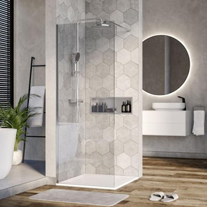 Duschabtrennung Bernstein Walk-In EX101 8mm Nano Echtglas Klarglas 80cm