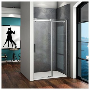 Duschabtrennung Schiebetür Nischentür 6mm nano esg 140X195cm Echtglas Duschtür Duschkabine Dusche Glastür