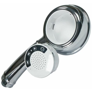 Duschkopf mit integriertem Bluetooth Lautsprecher Comfort Handbrause - Silber