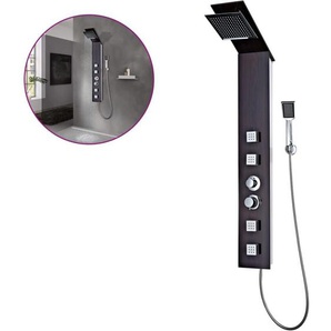 Duschpaneel-System Glas Braun Vidaxl