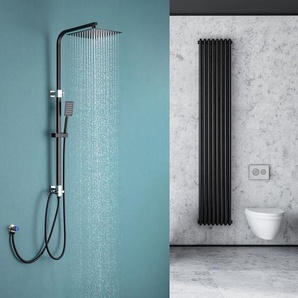 Auralum - Duschsystem Duschset Moderde Design Duscharmatur Duschsystem mit Regendusche und Duschkopf Handbrause für Badezimmer Kupfer Dusche, ohne
