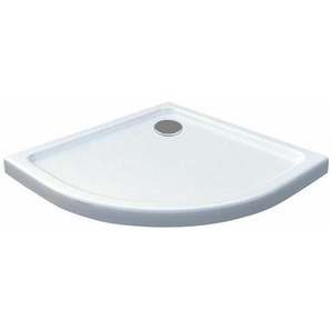 Duschtasse 80 x 80 cm (Viertelkreis) - Weiß