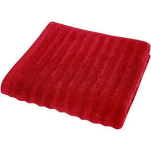 Duschtuch DYCKHOFF Wellenstreifen Handtücher (Packung) Gr. B/L: 70 cm x 140 cm (1 St.), rot Badetücher