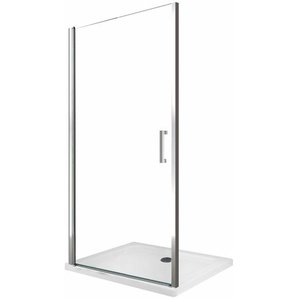 Duschtür für Nische mit Pendeltür aus 8 mm Glas mit Easy-Clean, reversibel - h 200 cm - 8 mm CM.74-78 verstellbar