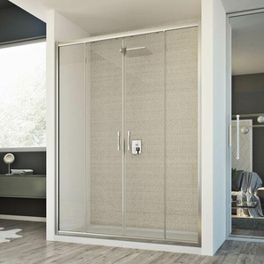 Idralite - Duschtür Klarglas h 198 mod. Young 2 Türen 160 cm