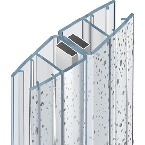 Duschtür-Magnetdichtung 180° 1 x Paar 200 cm Duschdichtungen Ersatzdichtung für Nische Schiebetür Pendeltür Drehfalttür Glasstärke 8 mm 10 mm