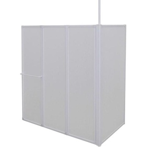 Duschwand L-Form 70x120x137 cm 4-teilig Faltbar Vidaxl