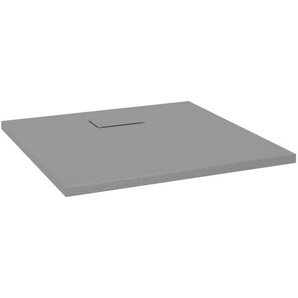 vidaXL Duschwanne SMC Grau 80x80 cm