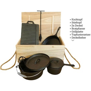 Xxxl Dutch, Schwarz, Metall, 6-teilig, Grills & Outdoor-Küchen, Grillzubehör