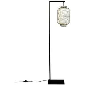 Dutchbone Stehleuchte , Schwarz , Metall, Textil , 157 cm , Lampen & Leuchten, Innenbeleuchtung, Stehlampen, Stehlampen