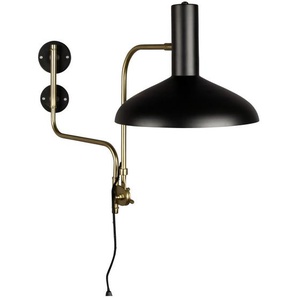 Dutchbone Wandleuchte , Schwarz, Messing , Metall , 70x29x49 cm , Lampen & Leuchten, Innenbeleuchtung, Spots & Strahler, Wandstrahler