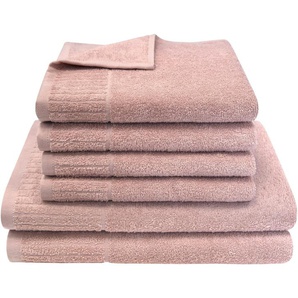 Dyckhoff Handtuch Set Bridge, Walkfrottier (Set, 6-St), 4 Handtücher (50x100cm), 2 Duschtücher (70x140cm)