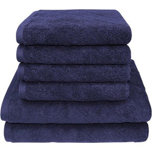 Dyckhoff Handtuch Set City Lights, Walkfrottier (Set, 6-St), 4 Handtücher (50x100cm), 2 Duschtücher (70x140cm)
