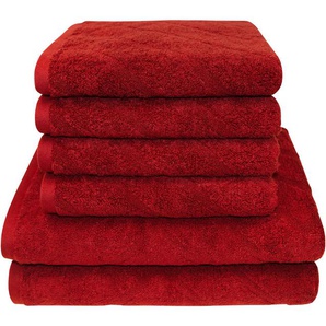 Dyckhoff Handtuch Set City Lights, Walkfrottier (Set, 6-St), 4 Handtücher (50x100cm), 2 Duschtücher (70x140cm)