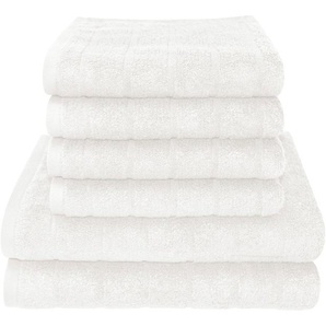 Dyckhoff Handtuch Set City Lights, Walkfrottier (Set, 6-St), 4 Handtücher (50x100cm), 2 Duschtücher (70x140cm)