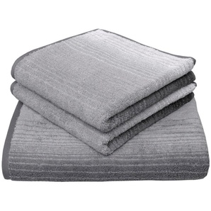 Dyckhoff Handtuch Set Colori, Walkfrottee (Set, 3-St), 2 Handtücher & 1 Duschtuch,100% Bio Baumwolle, 450 g/m²