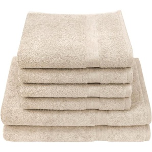 Dyckhoff Handtuch Set Deep Harmony Comfort, Frottier (Set, 6-St), 15% Hanf,4 Handtücher (50x100cm), 2 Duschtuch (70x140cm)