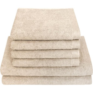 Dyckhoff Handtuch Set Deep Harmony Element, Frottier (Set, 6-St), 6er Set: 4 Handtücher (50x100cm), 2 Duschtücher (70x140cm)