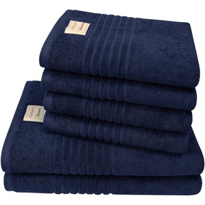 Dyckhoff Handtuch Set Nature, Frottier (Set, 6-St), 6er Set: 4x Handtücher, je 50 x 100 cm & 2x Badetuch 70 x 140 cm