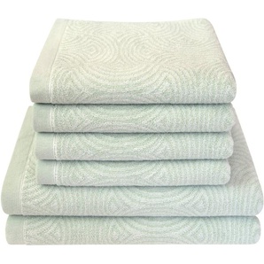 Dyckhoff Handtuch Set Landscape, Walkfrottier (Set, 6-St), 4 Handtücher (50x100cm), 2 Duschtücher (70x140cm)