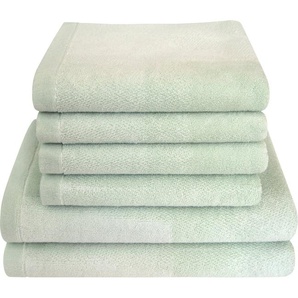 Dyckhoff Handtuch Set Landscape, Walkfrottier (Set, 6-St), 4 Handtücher (50x100cm), 2 Duschtücher (70x140cm)
