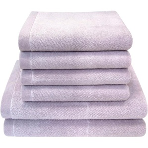 Dyckhoff Handtuch Set Landscape, Walkfrottier (Set, 6-St), 4 Handtücher (50x100cm), 2 Duschtücher (70x140cm)