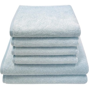Dyckhoff Handtuch Set Motion, Walkfrottier (Set, 6-St), Made in Germany, 4 Handtücher (50x100cm), 2 Duschtücher (70x140cm)