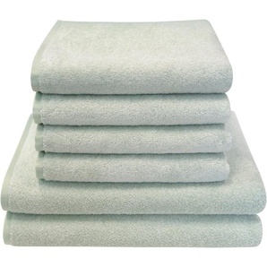 Dyckhoff Handtuch Set Motion, Walkfrottier (Set, 6-St), Made in Germany, 4 Handtücher (50x100cm), 2 Duschtücher (70x140cm)